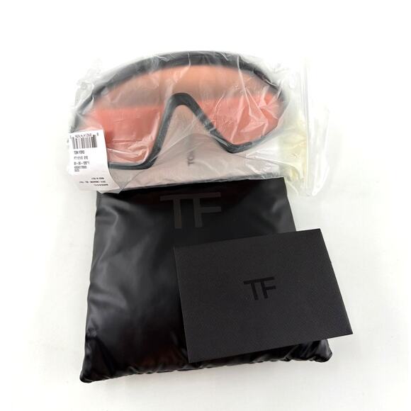 Tom Ford Black Amber Lorna FT 1121 01E Ski Shield Sunglasses - Picture 7 of 15